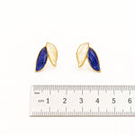 Load image into Gallery viewer, Azure Bloom Carved Studs