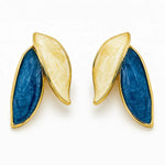 Load image into Gallery viewer, Coastal Leaf Duo Studs