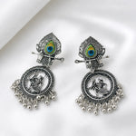 Load image into Gallery viewer, Divine Radha Krishna Oxidised Earrings