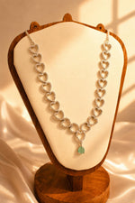 Load image into Gallery viewer, Linked Hearts Mint Aqua Drop Set