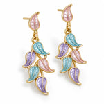 Load image into Gallery viewer, Ruvique Pastel Leaf Cascade Drop Earrings