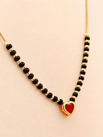 Load image into Gallery viewer, Red Heart Enamel Mangalsutra