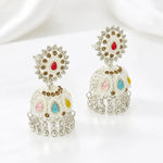 Load image into Gallery viewer, Multicolour Meenakari Jhumka Earrings