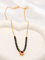 Load image into Gallery viewer, Red Heart Enamel Mangalsutra