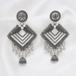 Load image into Gallery viewer, Oxidised Kite Jhumka Earrings