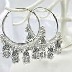 Load image into Gallery viewer, Chandbali Jhumka Hoop Earrings