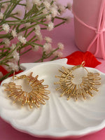 Load image into Gallery viewer, Aurelia Sunburst Hoops