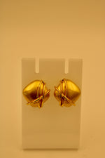 Load image into Gallery viewer, Ruvique Golden Orbit Dome Earings