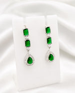 Load image into Gallery viewer, AD Emerald Green Elegance Necklace Set