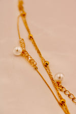 Load image into Gallery viewer, Pearl & Topaz Multi-Chain Bracelet