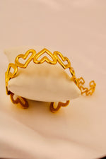 Load image into Gallery viewer, Golden Hearts Cuff & Ring Set