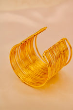 Load image into Gallery viewer, Golden Thread Wide Cuff