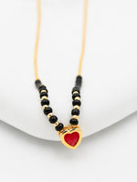 Load image into Gallery viewer, Red Heart Enamel Mangalsutra