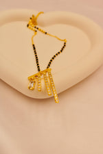 Load image into Gallery viewer, Crystal Bar Fringe Mangalsutra