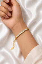 Load image into Gallery viewer, Aurora Baguette Tennis Bracelet