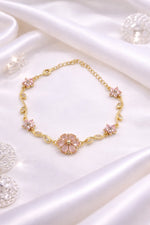 Load image into Gallery viewer, Pink Floral Tulip Bracelet