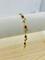 Load image into Gallery viewer, Ruby Bloom Tulip Bracelet
