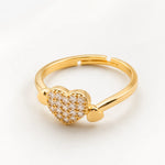 Load image into Gallery viewer, Beloved Crystal Heart Ring