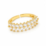 Load image into Gallery viewer, Petal Cluster Crystal Ring