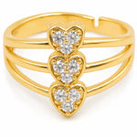 Load image into Gallery viewer, Triple Pave Heart Ring