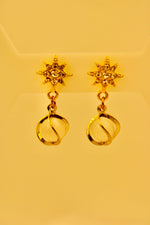 Load image into Gallery viewer, Celestial Pearl Drop Earrings