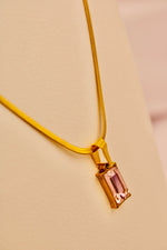 Load image into Gallery viewer, Pink Glow Pendant Necklace