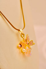 Load image into Gallery viewer, Blush Butterfly Pendant Necklace