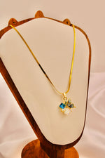 Load image into Gallery viewer, Rosa Blue Butterfly Pendant Necklace