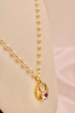 Load image into Gallery viewer, Rosa Pearl Circle Necklace