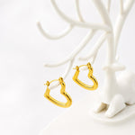 Load image into Gallery viewer, Sweetheart Gold Hoops