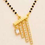 Load image into Gallery viewer, Crystal Bar Fringe Mangalsutra