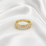Load image into Gallery viewer, Petal Cluster Crystal Ring
