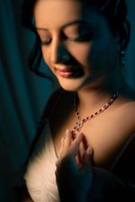 Load image into Gallery viewer, Ruvique AD Ruby Elegance Necklace Set