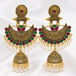 Load image into Gallery viewer, Heritage Chandbali Jhumka Earrings
