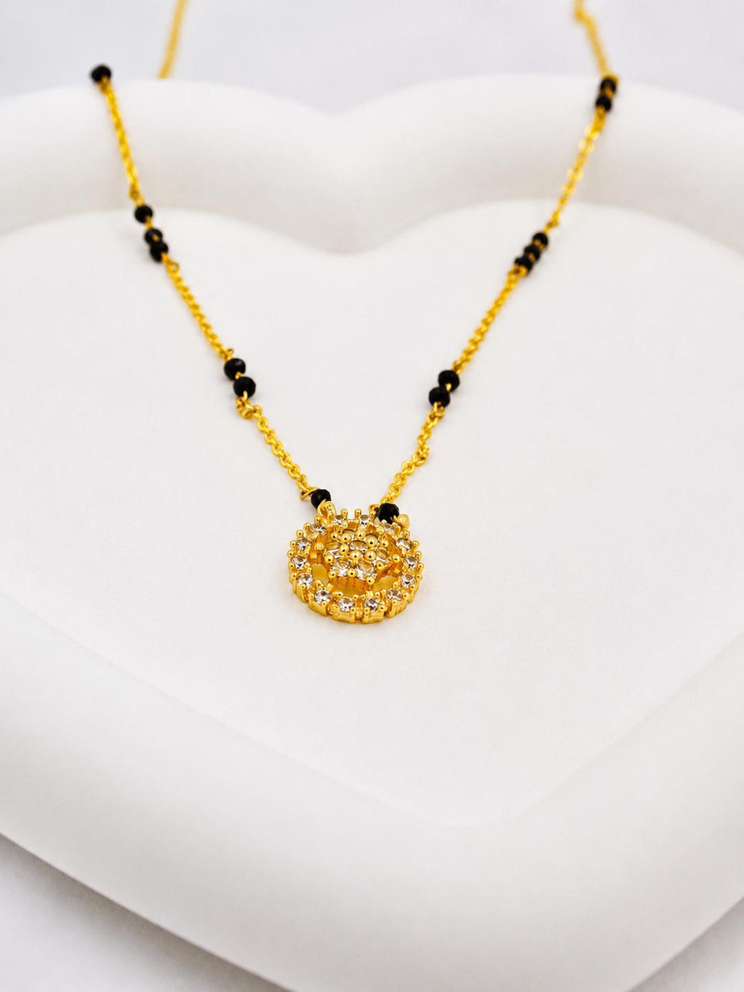 Double Ring Pavé Mangalsutra