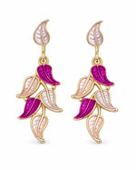 Load image into Gallery viewer, Ruvique Pastel Leaf Cascade Drop Earrings
