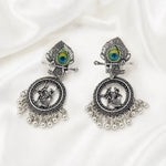 Load image into Gallery viewer, Divine Radha Krishna Oxidised Earrings
