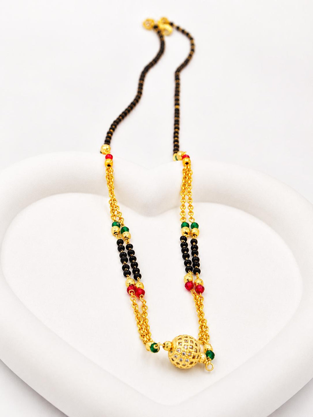 Traditional Gold Bead Mangalsutra