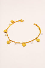 Load image into Gallery viewer, Heart &amp; Crystal Charm Bracelet
