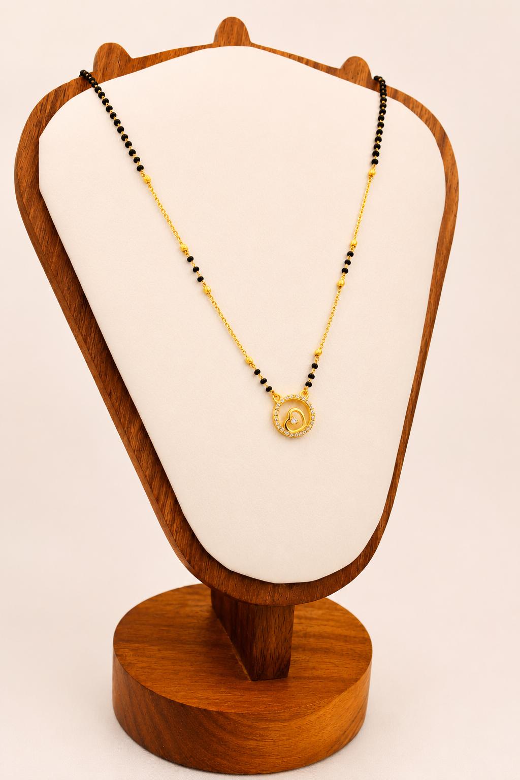 Crystal Swirl Mangalsutra