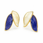 Load image into Gallery viewer, Azure Bloom Carved Studs
