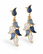 Load image into Gallery viewer, Ruvique Pastel Leaf Cascade Drop Earrings
