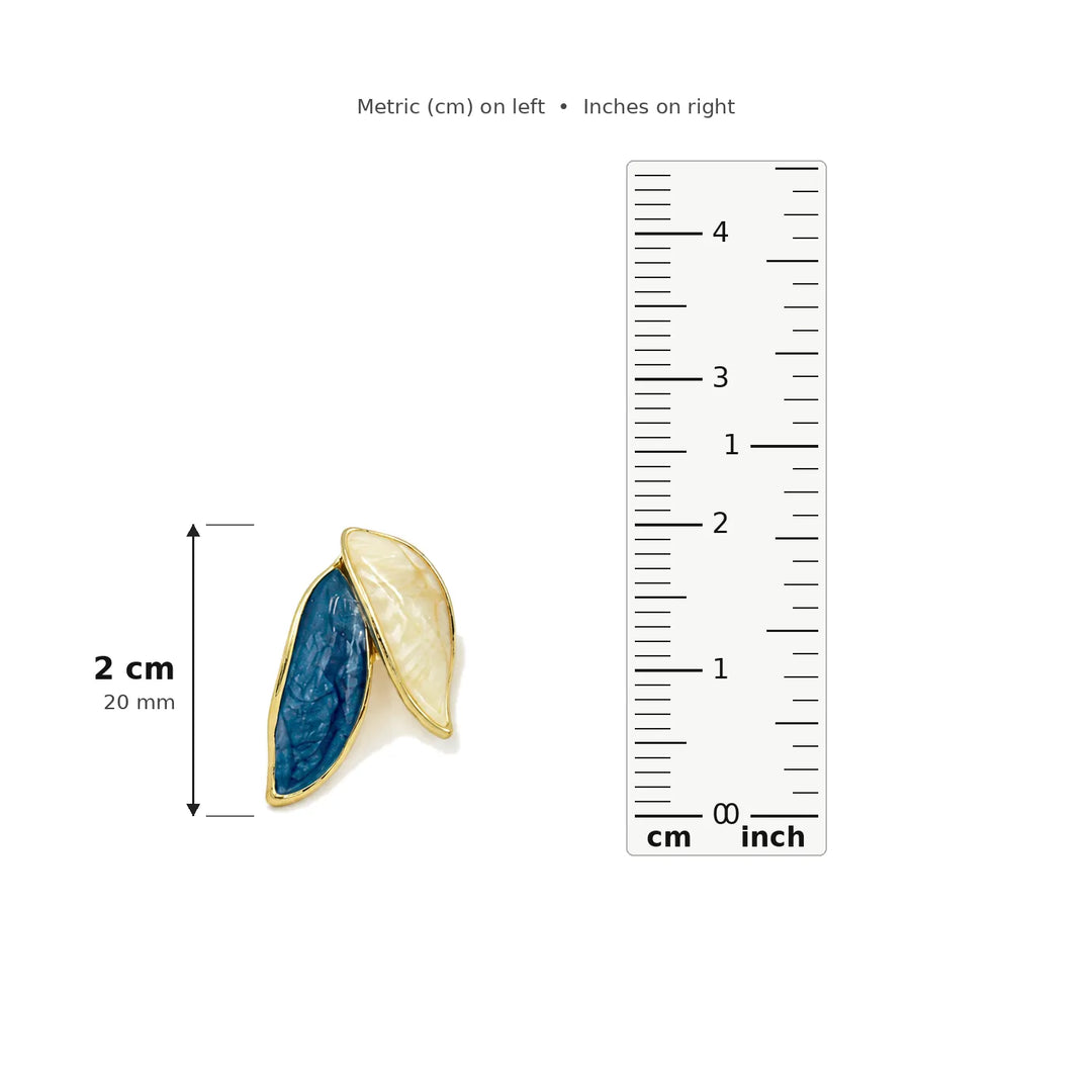 Coastal Leaf Duo Studs