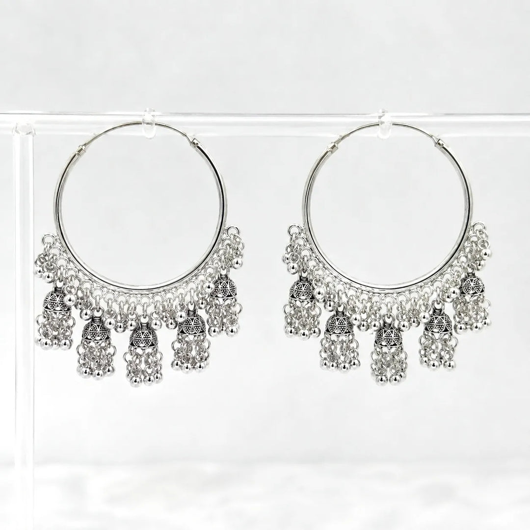 Chandbali Jhumka Hoop Earrings