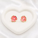 Load image into Gallery viewer, Peony Bloom Pearl Studs
