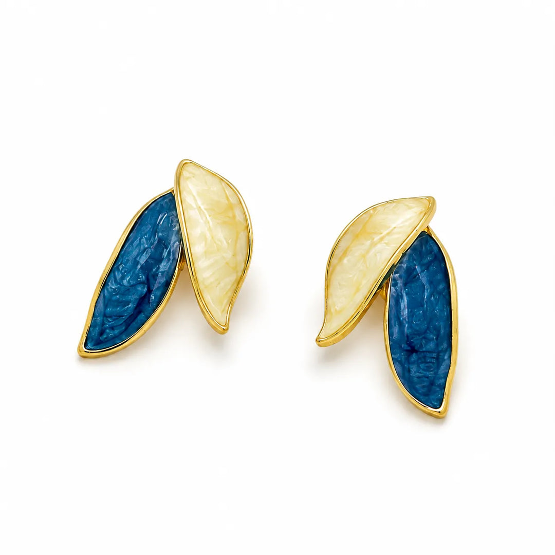 Coastal Leaf Duo Studs