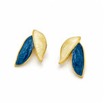 Load image into Gallery viewer, Coastal Leaf Duo Studs
