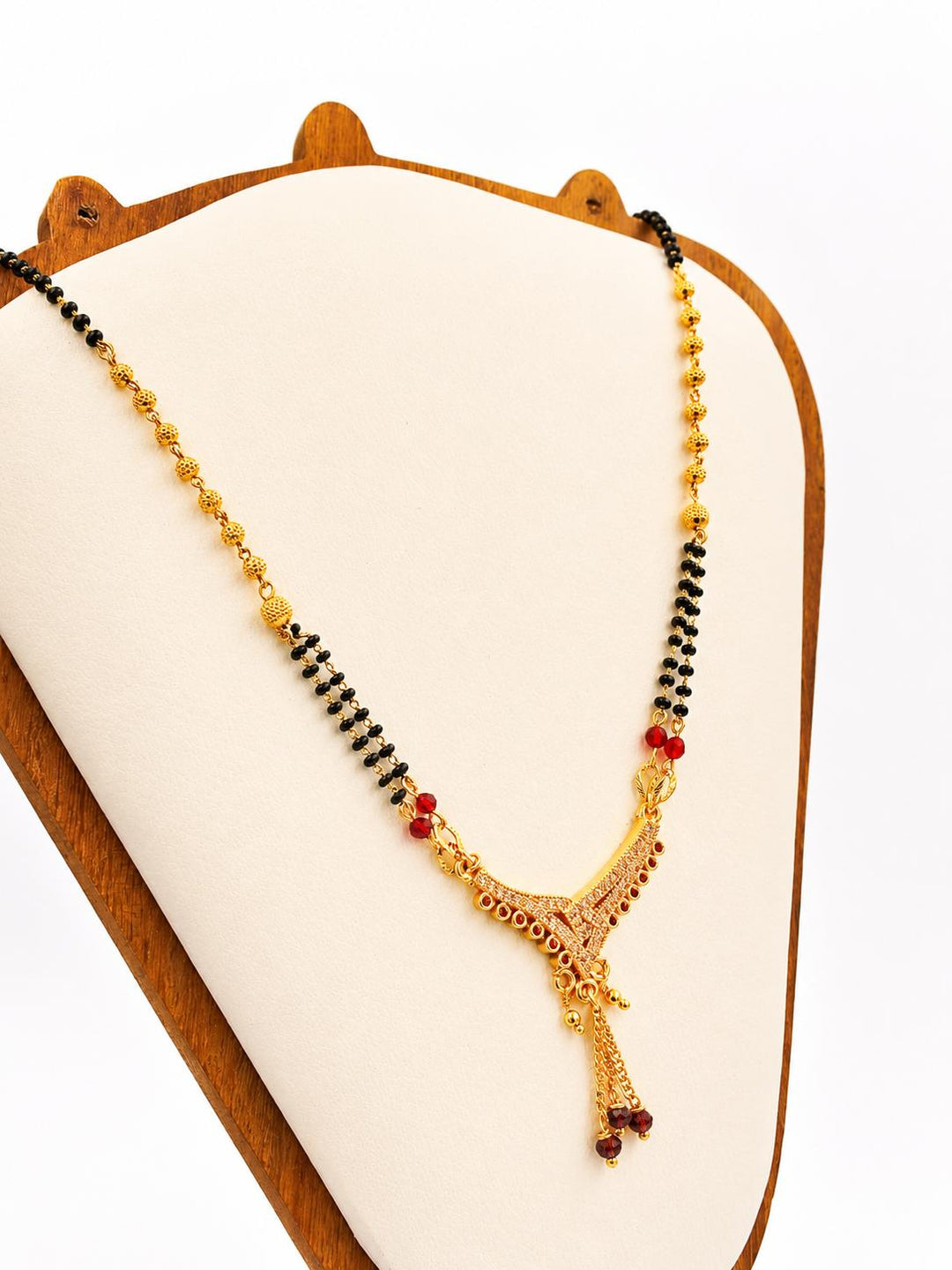 Ruby Bead Filigree Mangalsutra