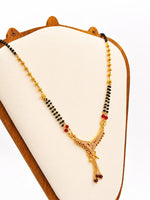Load image into Gallery viewer, Ruby Bead Filigree Mangalsutra

