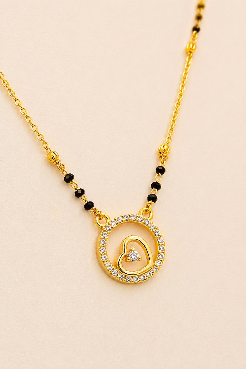 Crystal Swirl Mangalsutra